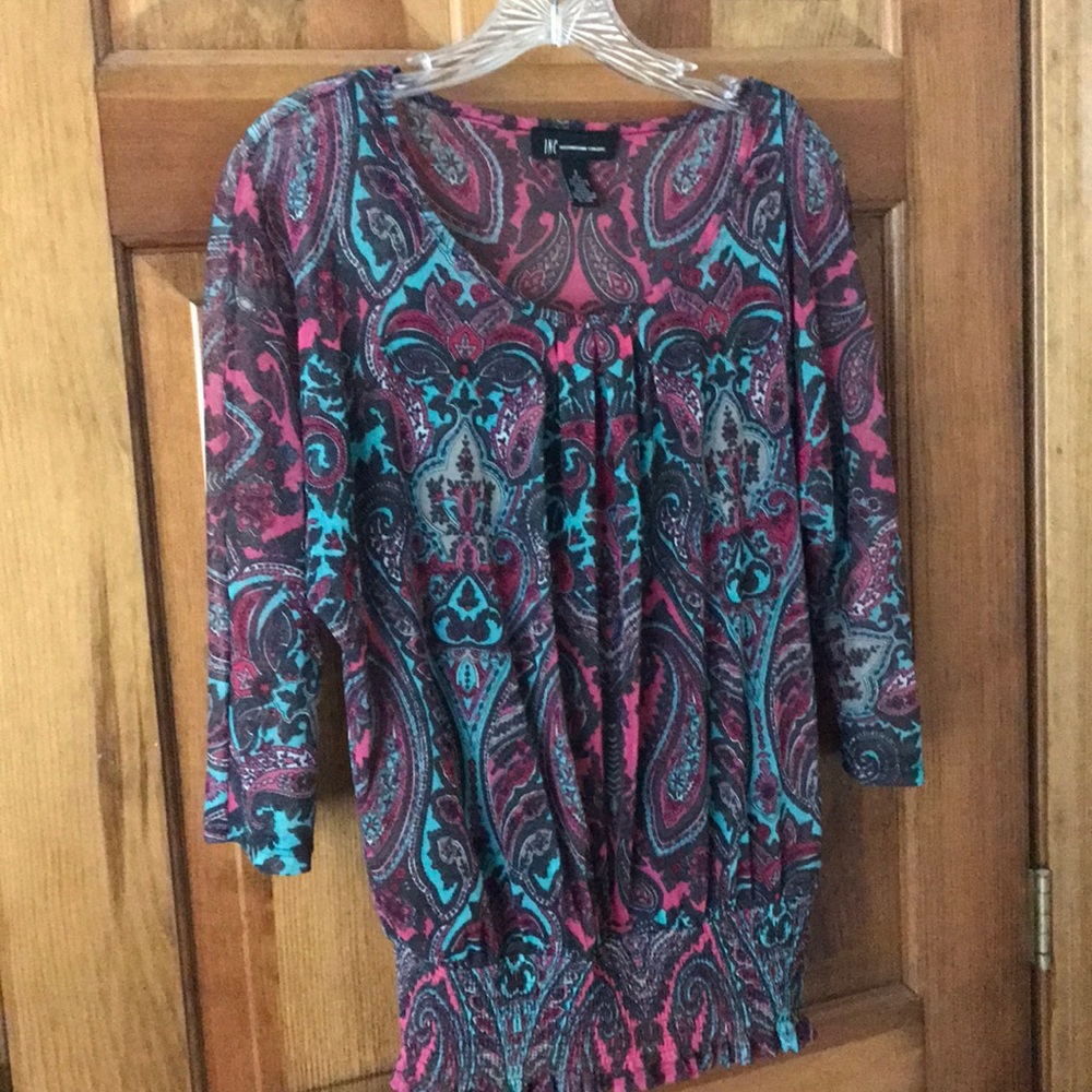 INC paisley top
